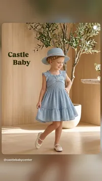 فستان صيفي أنيق للبنات - كاسل بيبي (Castle Baby)