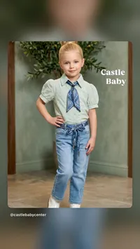 طقم ملابس بناتي صيفي - كاسل بيبي (Castle Baby)