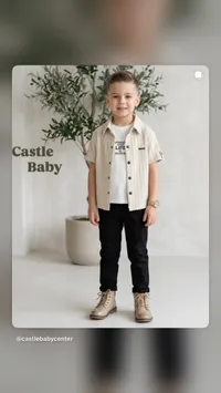 طقم ملابس أولادي صيفي - كاسل بيبي (Castle Baby)