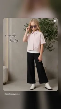 طقم ملابس بناتي صيفي - كاسل بيبي (Castle Baby)