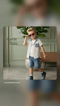 طقم ملابس صيفي للأولاد - كاسل بيبي (Castle Baby)