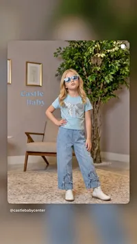 طقم ملابس صيفي للبنات من كاسل بيبي (Castle Baby)