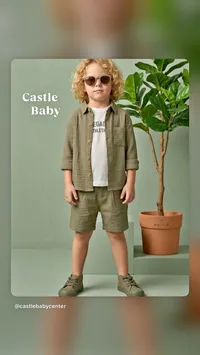 طقم ملابس صيفي للأطفال - كاسل بيبي (Castle Baby)