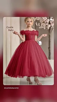 فستان عرس فاخر للبنات - كاسل بيبي (Castle Baby)