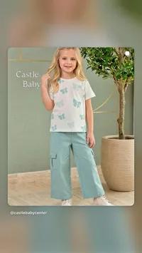 طقم ملابس صيفي بناتي - كاسل بيبي (Castle Baby)