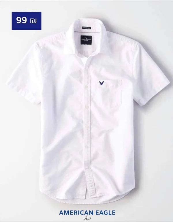 قميص رجالي كلاسيكي أبيض - أمريكان إيجل (American Eagle) - ملابس رجالية - سوق غزة