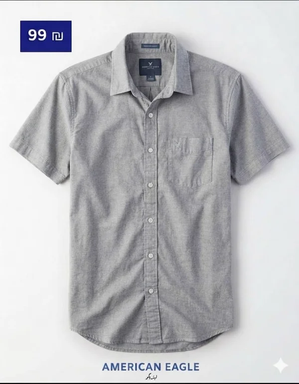 قميص رجالي بأكمام قصيرة - أمريكان إيجل (American Eagle) - ملابس رجالية - سوق غزة