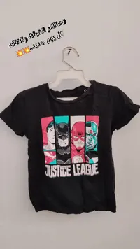 تيشيرت أطفال بطبعة فرقة العدالة (Justice League)