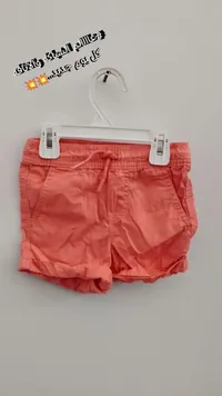 شورت أطفال صيفي بلون مرجاني