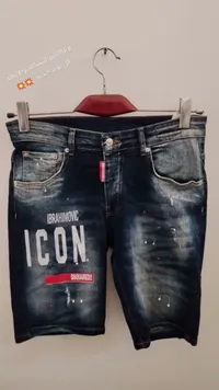 شورت جينز - أيقون إبراهيموفيتش من DSQUARED2 (DSQUARED2)
