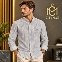 قميص رجالي مخطط - سيتي مان (City Man)