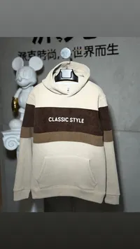 Classic Style Color Block Hoodie