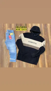 طقم هوديي Classic Style مع جينز Diesel