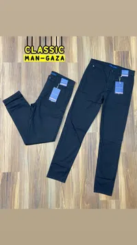 بنطال كلاسيكي رجالي أسود