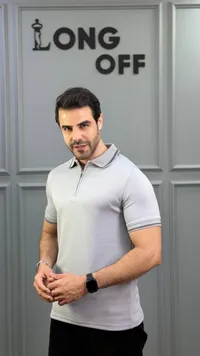 تيشيرت بولو رجالي بسحاب - لونغ أوف (Long Off)