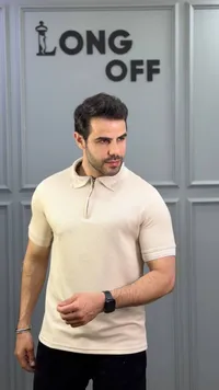 تيشيرت بولو بسحاب - لونغ أوف (Long Off)