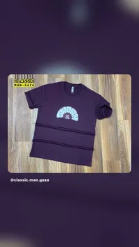 تيشيرت رجالي كاجوال - كلاسيك مان غزة (Classic Man Gaza)
