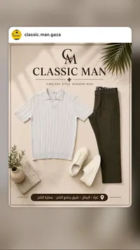 طقم ملابس رجالي صيفي - كلاسيك مان (Classic Man)