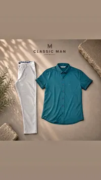قميص رجالي بأكمام قصيرة - كلاسيك مان (Classic Man)