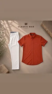 قميص رجالي قصير الأكمام - كلاسيك مان (Classic Man)