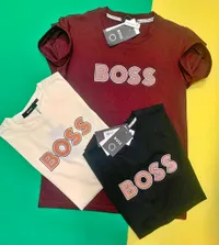 تيشيرت رجالي قطني بشعار بوس (Boss)