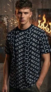 تيشيرت بطبعة PERRY FREEDOM