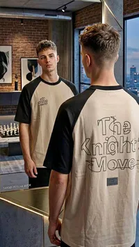 تيشيرت رجالي بتصميم ذا نايت موف (The Knight Move)