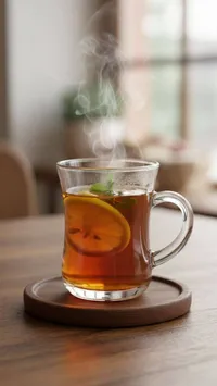 كوب زجاجي للمشروبات الساخنة