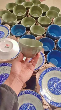 طقم زبادي وأطباق سيراميك - هنزي (Henzy)