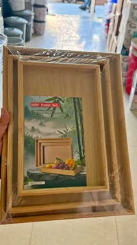 طقم صواني تقديم خشبية (MDF Pallet Set)