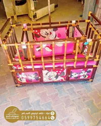 سرير أطفال بتصميم ميكي ماوس - كحيل للأثاث (Kuhail Furniture)