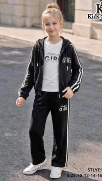 طقم ملابس أطفال بناتي (Kids Style)