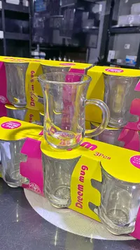 طقم أكواب زجاجية دريم مج - 3 قطع (Dreem Mug)