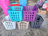 سلة تخزين بلاستيكية مثقبة