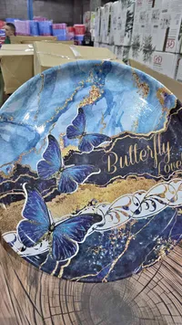 طبق تقديم بتصميم الفراشة (Butterfly Love)
