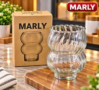 كوب زجاجي مموج - مارلي (MARLY)
