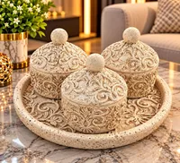 طقم علب تخزين مزخرفة