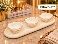 طقم أطباق تقديم بتصميم صدفة (CD2605-057)