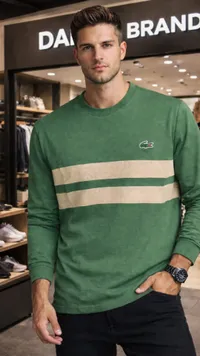 Lacoste Color Block Sweatshirt - Green