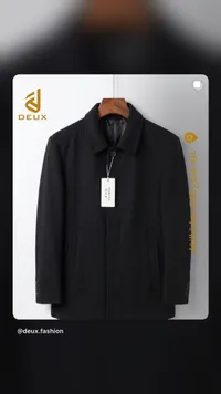 جاكيت رجالي أسود - ديوكس