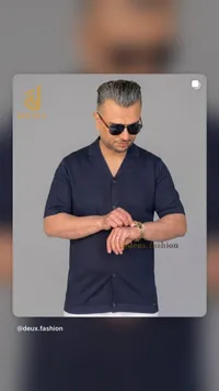 قميص صيفي كاجوال بياقة مفتوحة - ديو (Deux)