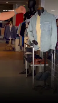 قميص جينز كاجوال - ديو فاشن (Deux Fashion)