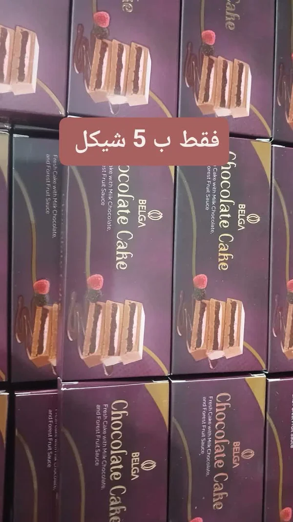 كيك الشوكولاتة مع صوص الفواكه - بلجا (Belga) - مواد غذائية وبقالة - سوق غزة