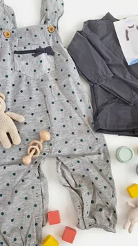 بدلة أطفال منقطة (Baby Romper)