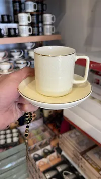 مج نسكافيه سيراميك كريمي