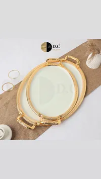 صينية ضيافة ذهبية - A.D.C
