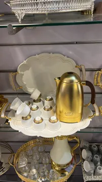 إبريق شاي كهربائي ذهبي