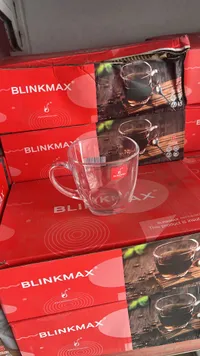 طقم كاسات شاي زجاجية - بلينك ماكس (Blinkmax)