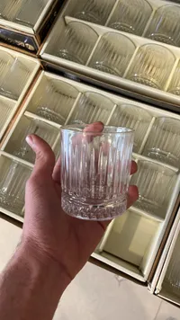 طقم كاسات زجاجية كريستالية - ايه دي سي (ADC)