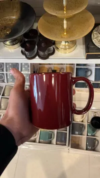 مج سيراميك سادة - أحمر